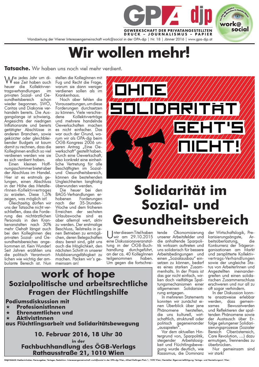 Wandzeitung work@social 18